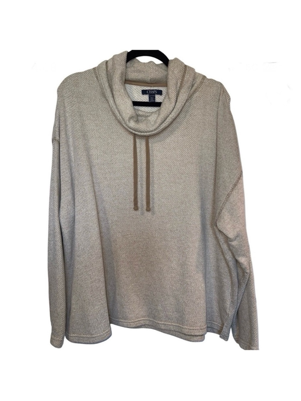Chaps women’s Cream Cowl Neck Sweater